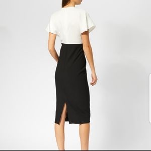 ted baker ellame wrap over bodycon dress